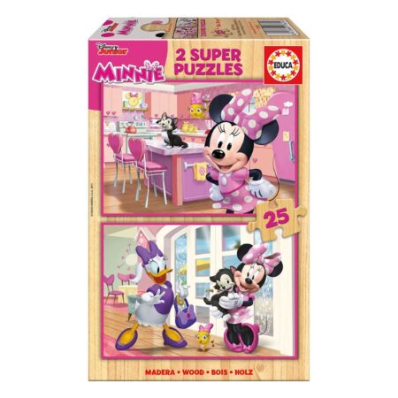 2x Super Puzzle 25 Madeira Minnie Happy Helpers